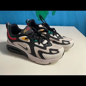 Nike Air Max 200- White, black, red, green, yellow